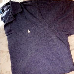 Gray mens polo